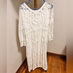 Small white lace dress